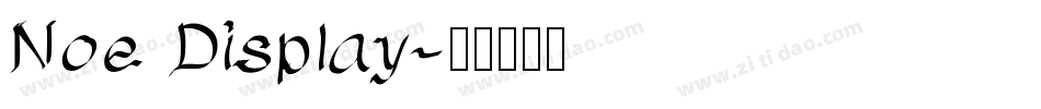 Noe Display字体转换